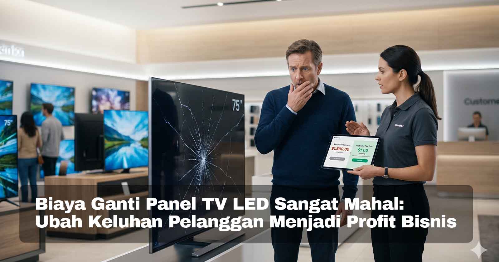 Biaya Ganti Panel TV LED Sangat Mahal: Ubah Keluhan Pelanggan Menjadi Profit Bisnis