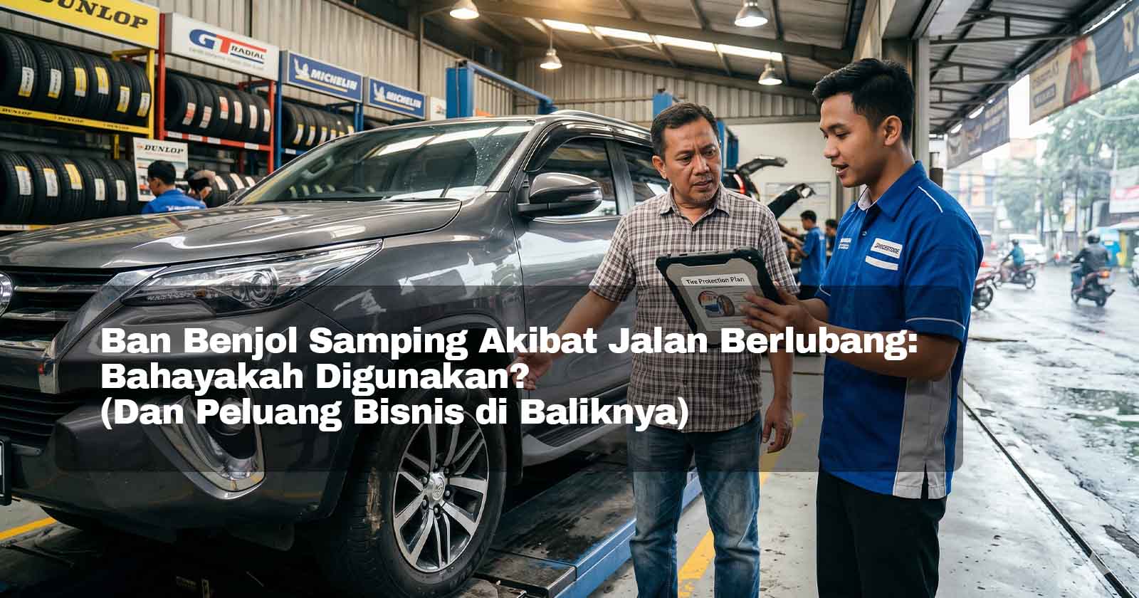 Ban Benjol Samping Akibat Jalan Berlubang: Bahayakah Digunakan? (Dan Peluang Bisnis di Baliknya)
